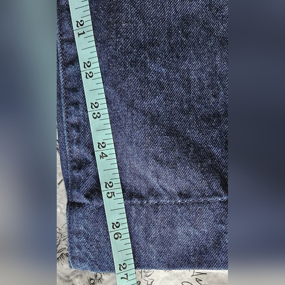 Banana Republic-Organic Cotton Ĉote High Rise Wide Leg Pleated Jeans Sz 29 - Picture 5 of 10